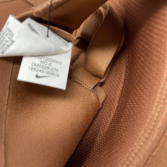 Nike Alate Minimalist Low Support Brown Padded Sports Bra Size Medium Cup C-E - Picture 7 of 8